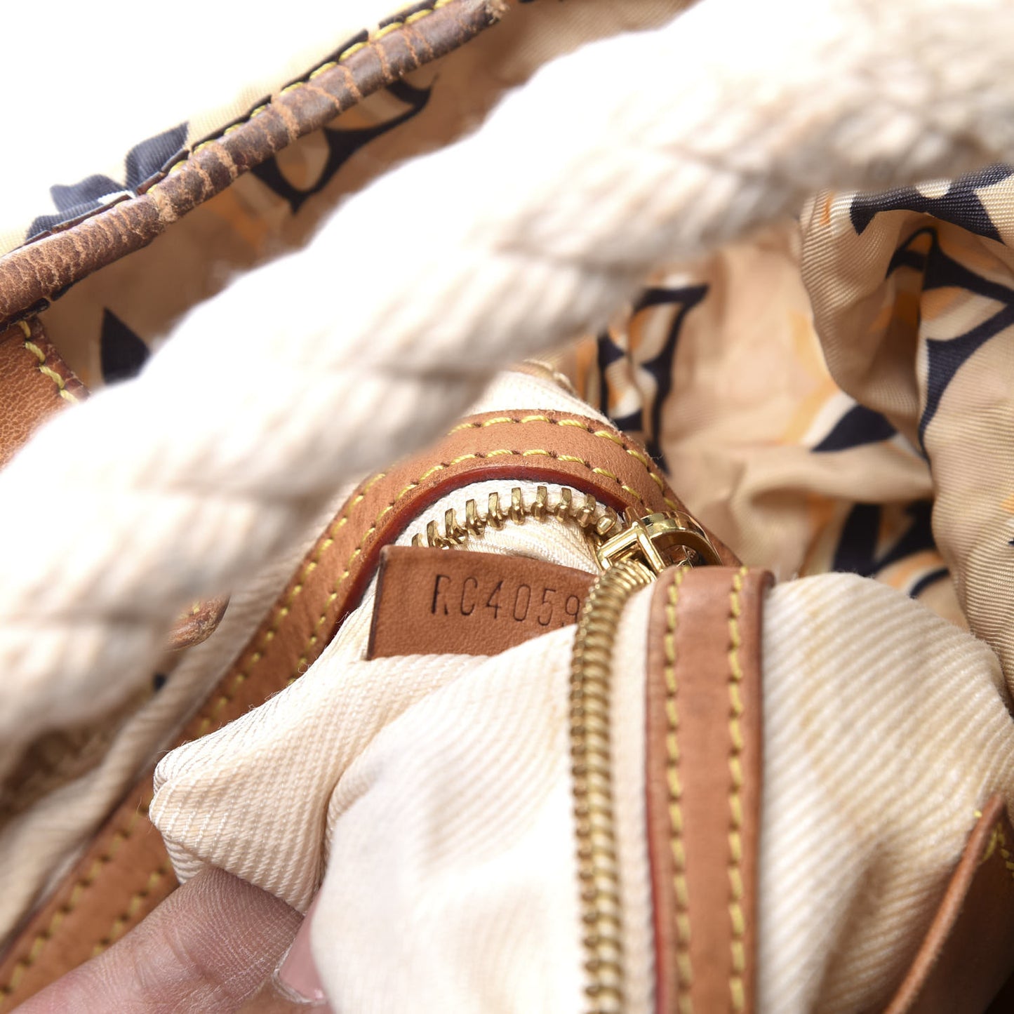 Canvas Monogram Cruise Bulles MM Natural
