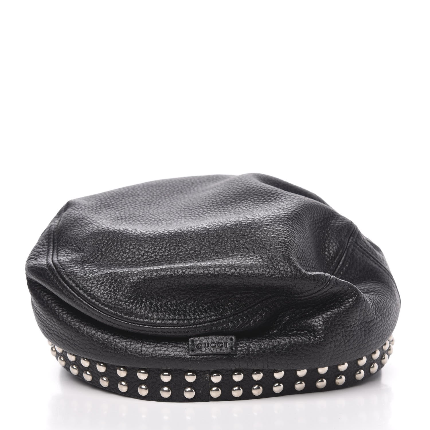 Gucci Calfskin Studded Cellarius Hat L Black 4 of 6