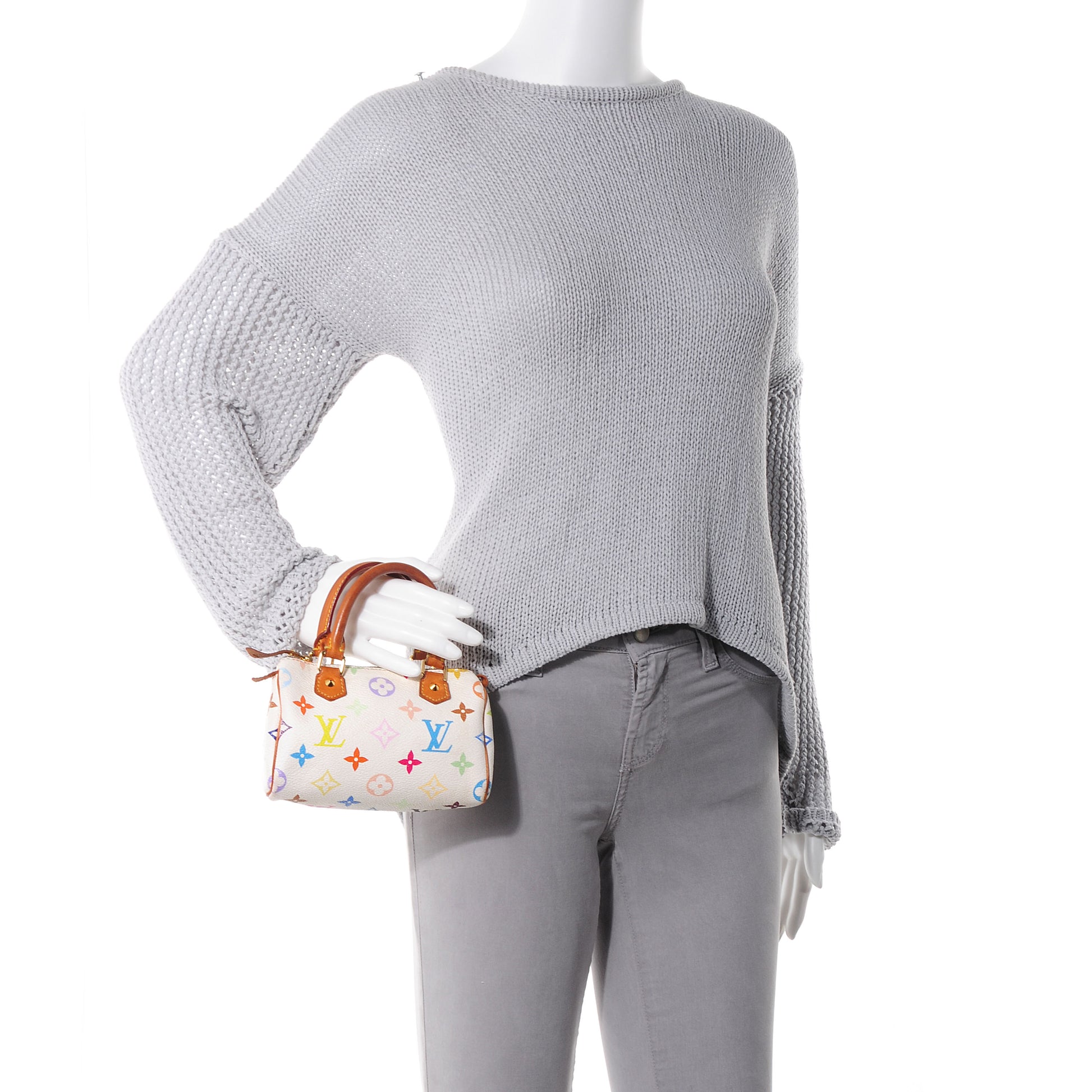 Louis Vuitton Monogram Multicolor Mini Sac HL Speedy White 2 of 7