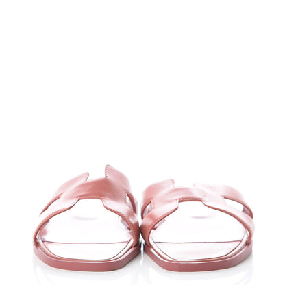 Hermes Chevre Oran Sandals 38 Rouge Blush 2 of 7