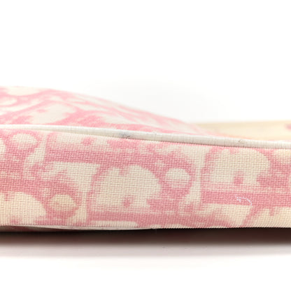 Christian Dior Monogram Mini Saddle Pochette Pink 9 of 14