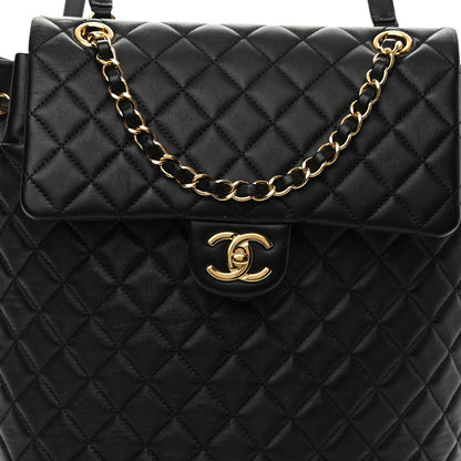Chanel Calfskin Quilted Large Urban Spirit Backpack Black 8 of 12