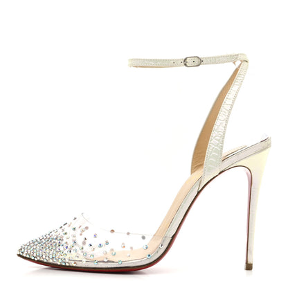 Christian Louboutin PVC Calf Alicoco Spikaqueen 100 Pumps 36.5 White 1 of 9