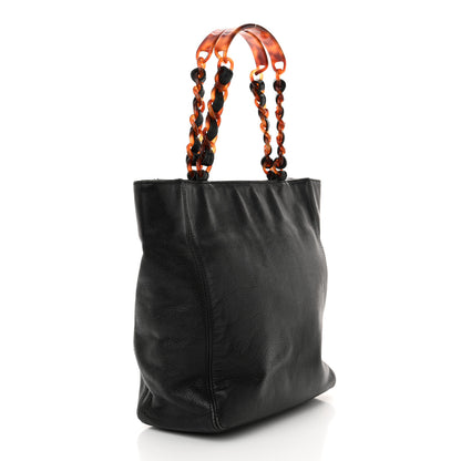 Chanel Caviar Tortoise Timeless CC Tote Black 3 of 15