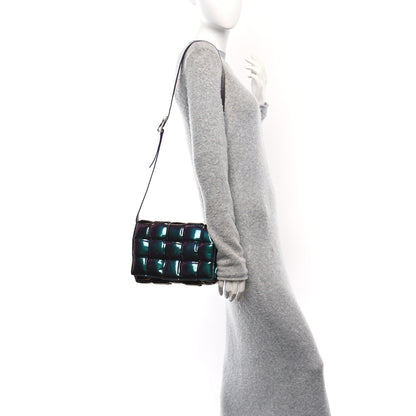 Bottega Veneta Glossy Nail Polish Nappa Maxi Intreccio Padded Cassette Crossbody Bag Holographic 2 of 9
