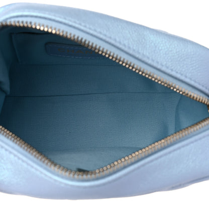 Chanel Iridescent Caviar Quilted Mini My Perfect Camera Case Light Blue 6 of 9