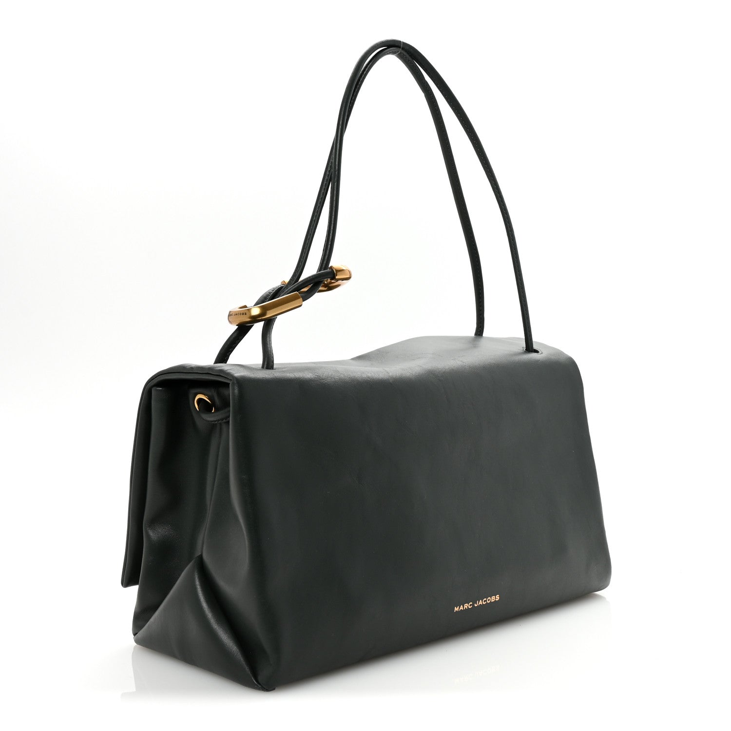 Marc Jacobs Calfskin Large Dual Shoulder Bag Green 3 of 10