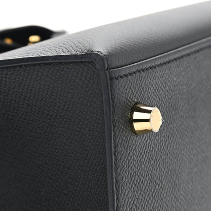Hermes Epsom Kelly Sellier 25 Black 7 of 36