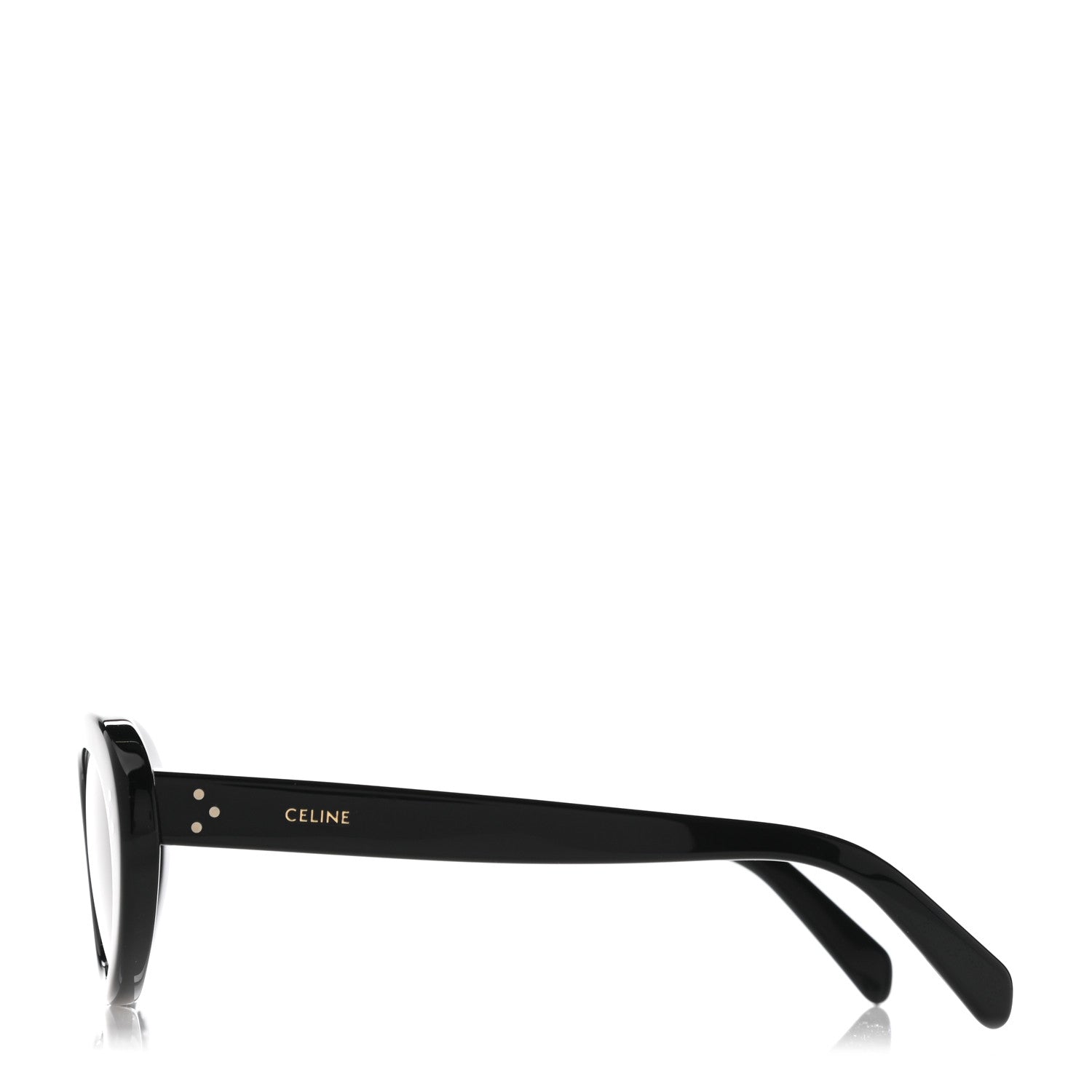 Celine Acetate Cat Eye Sunglasses CL401931 Black 3 of 8