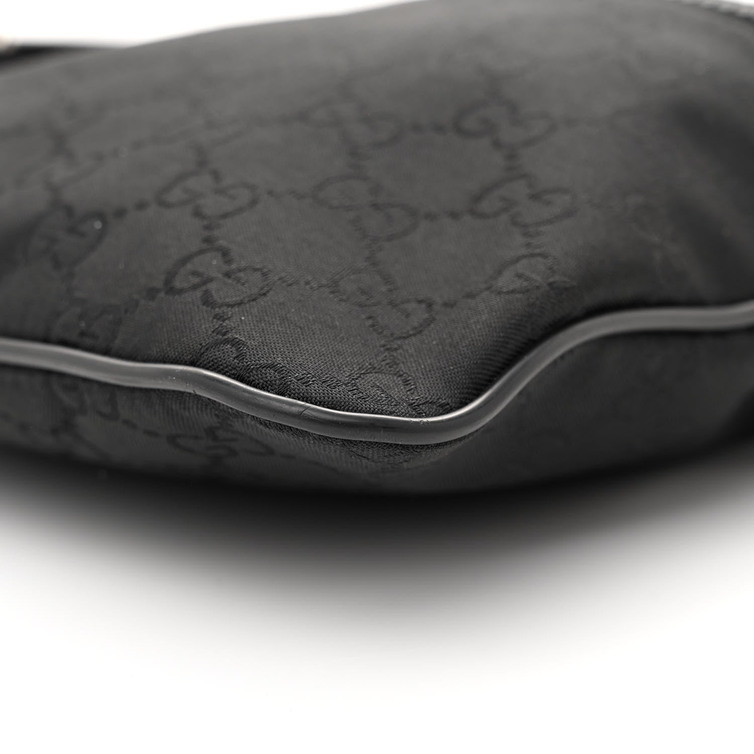 Gucci Nylon Monogram Mini Flat Messenger Bag Black 10 of 10