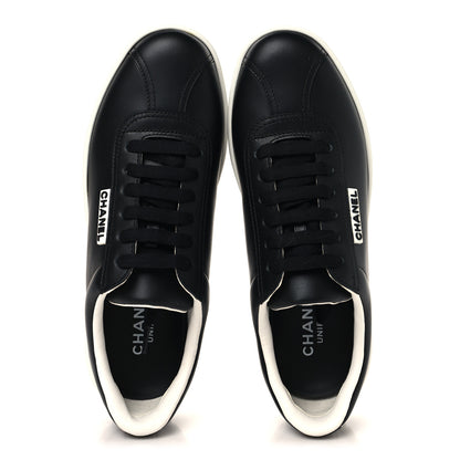 Chanel Calfskin CC Womens Sneakers 37 Black 2 of 8