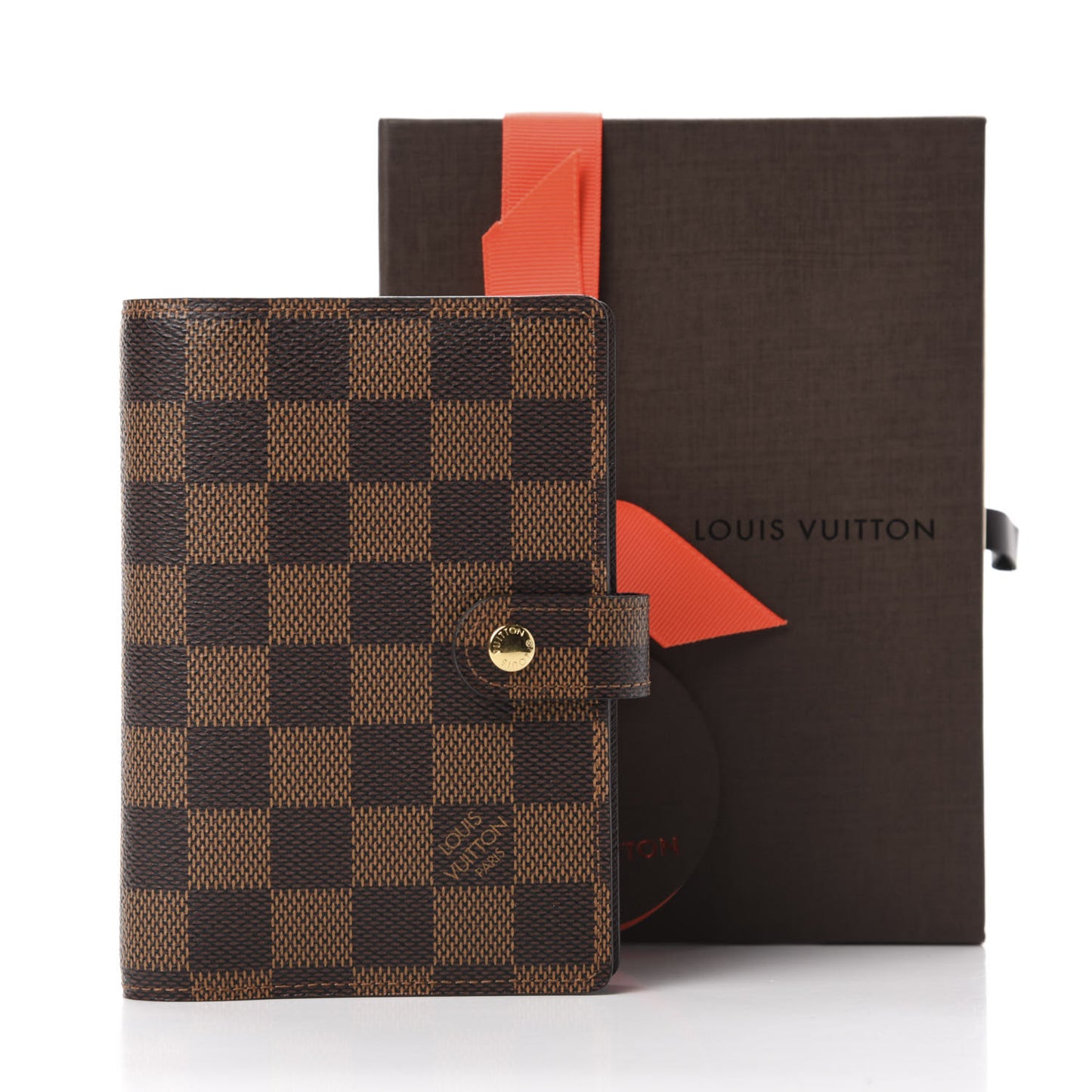 Damier Ebene Small Ring Agenda Cover