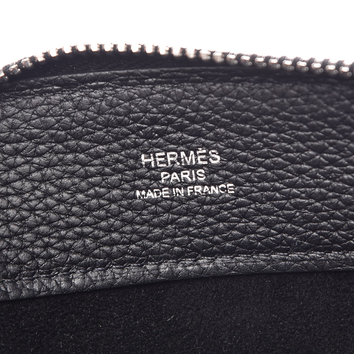 Hermes Togo Bazar Pouch Black 5 of 7