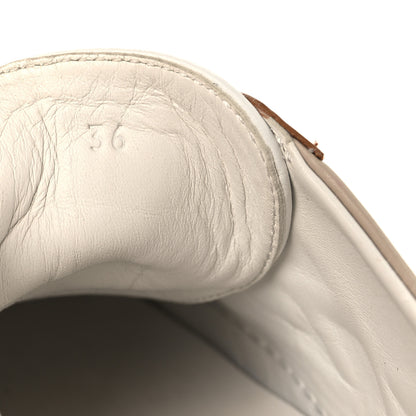 Hermes Calfskin Deep Sneakers 36 Multicolor White Gold 7 of 10