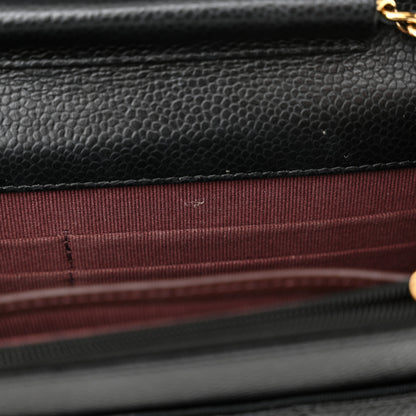Chanel Caviar Quilted Wallet on Chain WOC Black 12 of 13