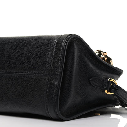 Alexander McQueen Pebbled Calfskin Mini Padlock Tote Black 10 of 10