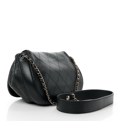 Chanel Calfskin Quilted Jungle Stroll Shoulder Bag Black 3 of 13