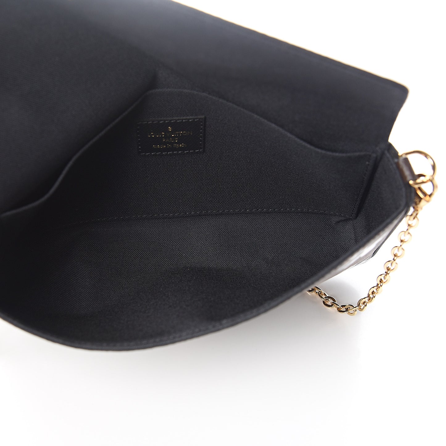 Monogram Blossom Pochette Felicie Chain Wallet Black