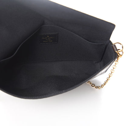 Louis Vuitton Monogram Blossom Pochette Felicie Chain Wallet Black 4 of 10