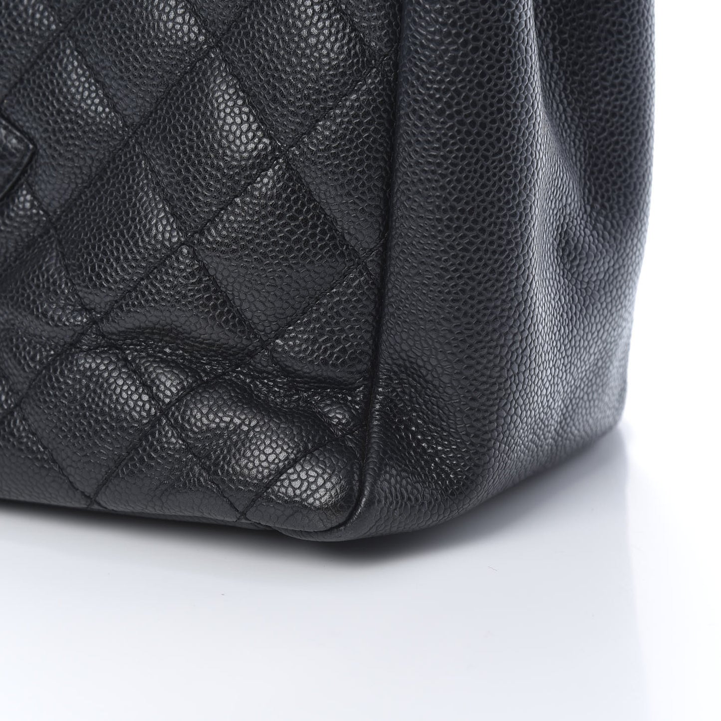 Caviar Quilted Grand Shopping Tote GST Black