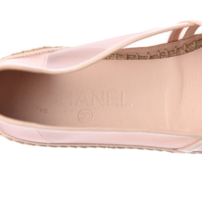 Chanel Mesh Grosgrain CC Espadrilles 40 Pink 6 of 10