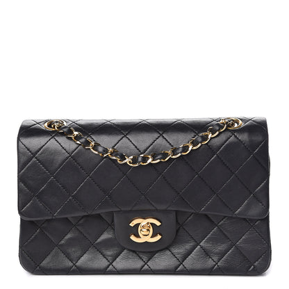 Chanel Lambskin Quilted Small Double Flap Black 1 of 17