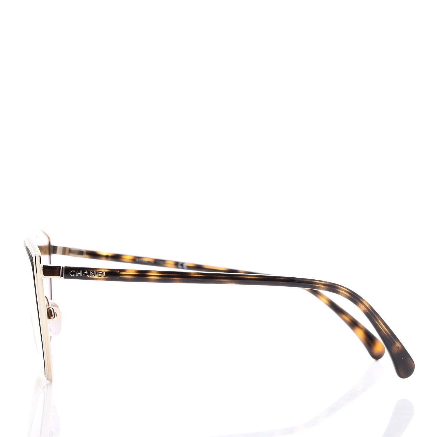 Chanel Metal Cat Eye Sunglasses 4222 Gold 3 of 8