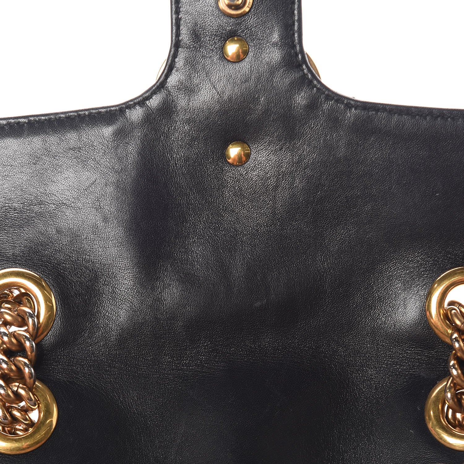 Gucci Calfskin Matelasse Mini GG Marmont Shoulder Bag Black 14 of 15