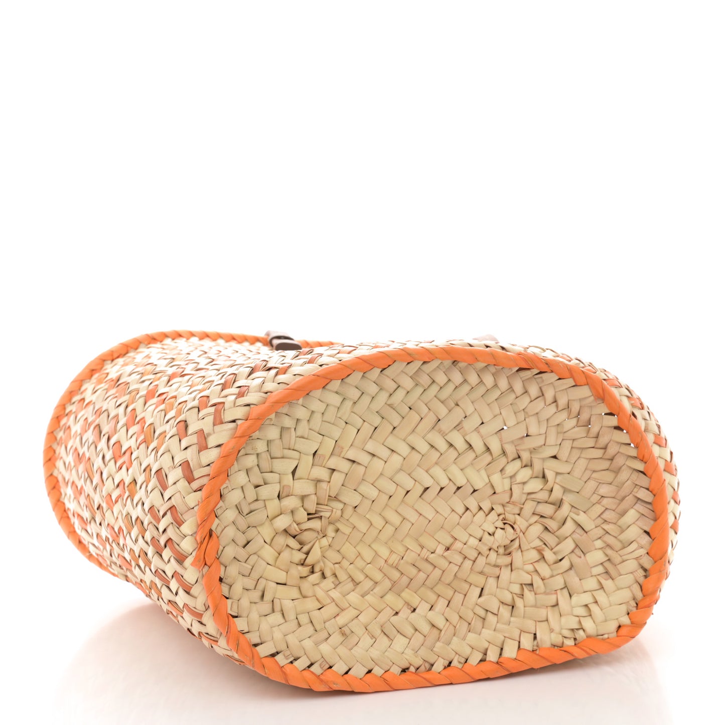 Palmetto Logo Tote Basket Natural Aranci