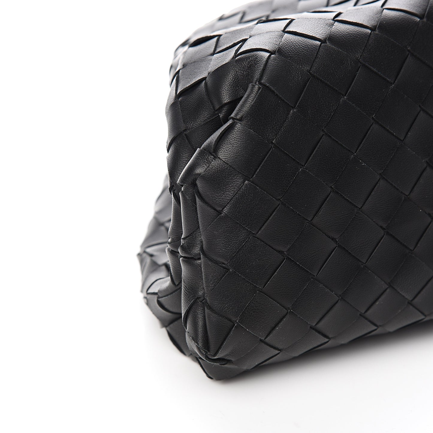 Nappa Maxi Intreccio The Pouch Oversized Clutch Black