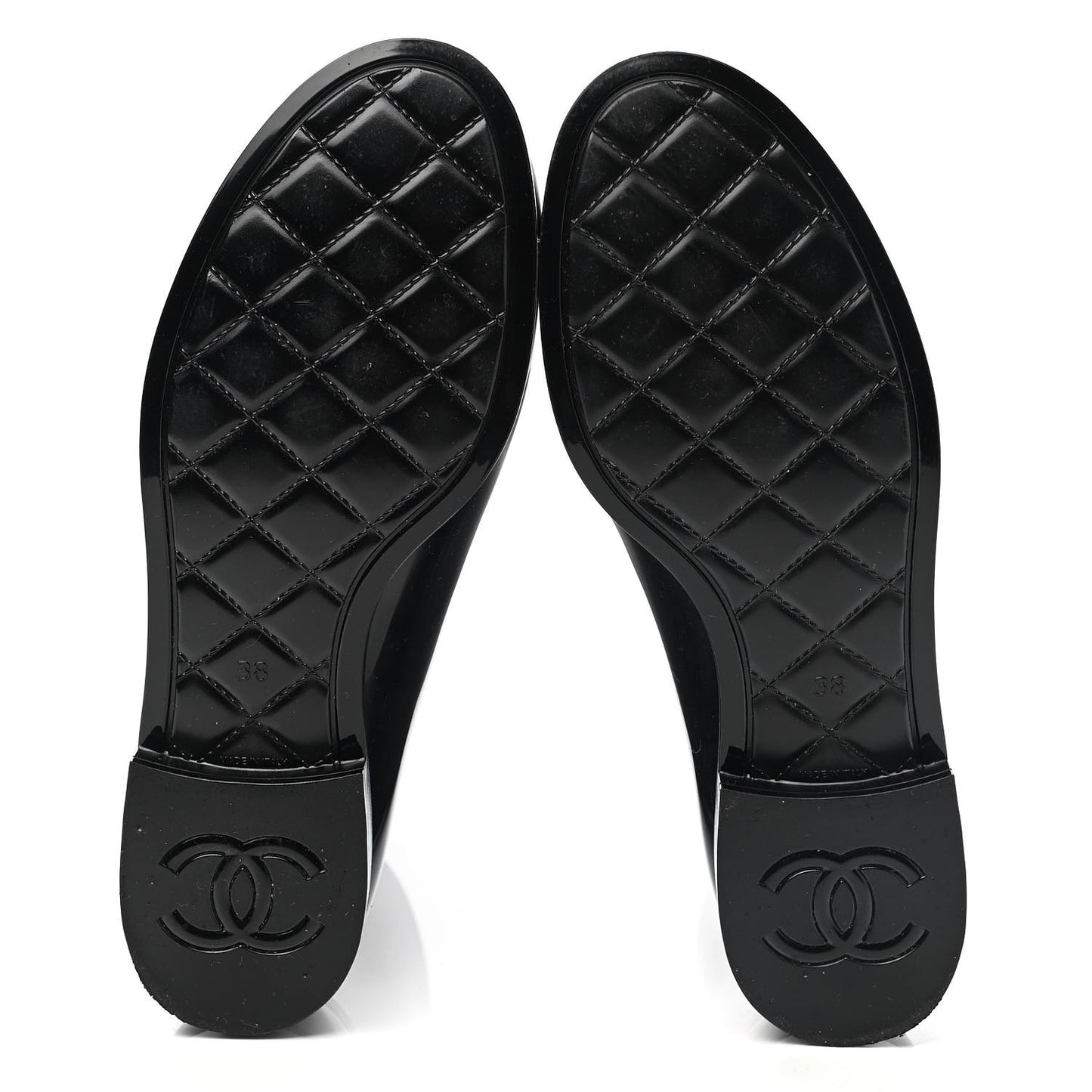 Rubber Rain Boots 38 Black