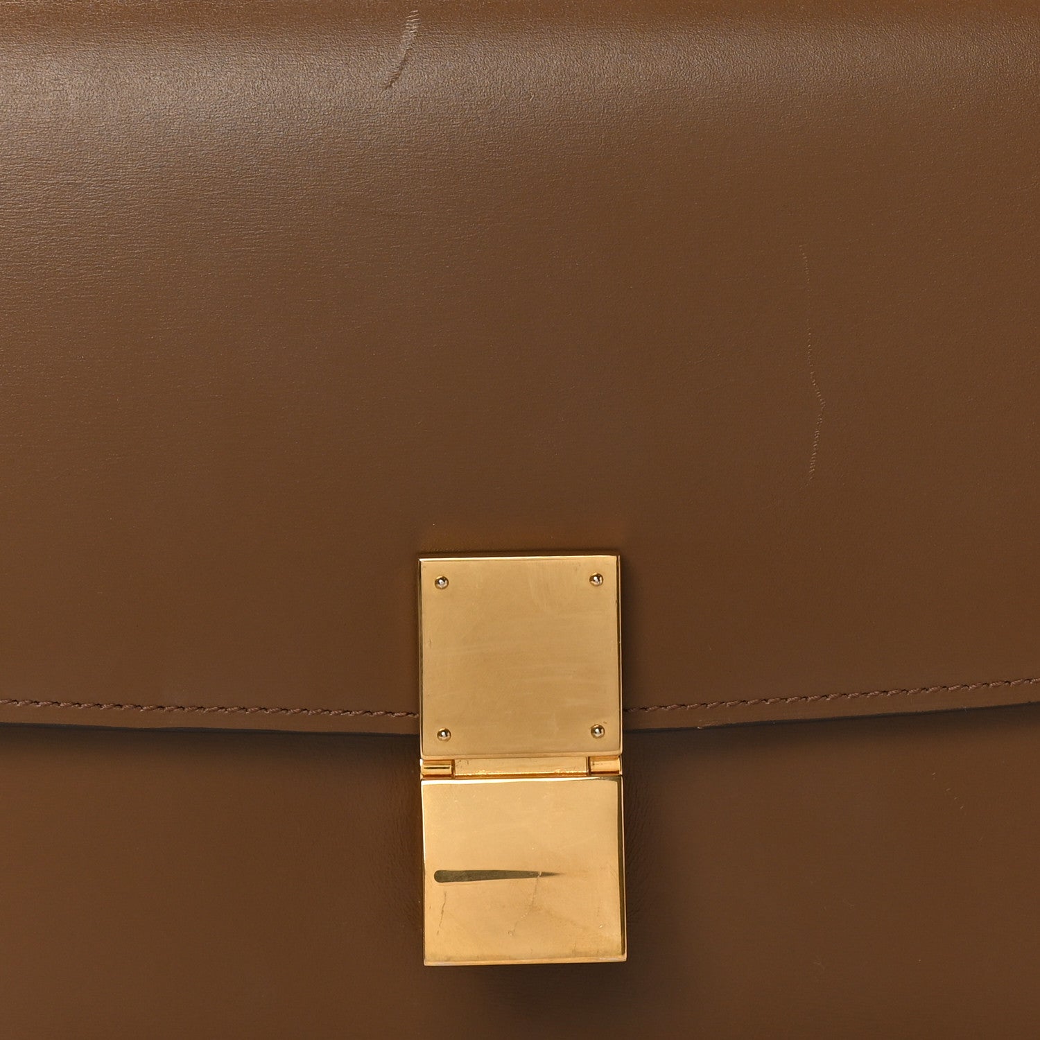 Celine Box Calfskin Medium Classic Box Flap Bag Camel 8 of 11