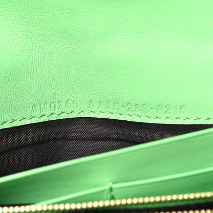 Fendi Nappa Matisse FF Embossed Continental Wallet On Chain Edamame 6 of 6