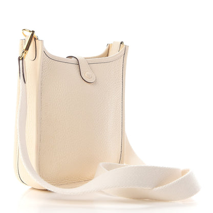 Hermes Taurillon Clemence Amazone Evelyne TPM Nata Craie 2 of 8