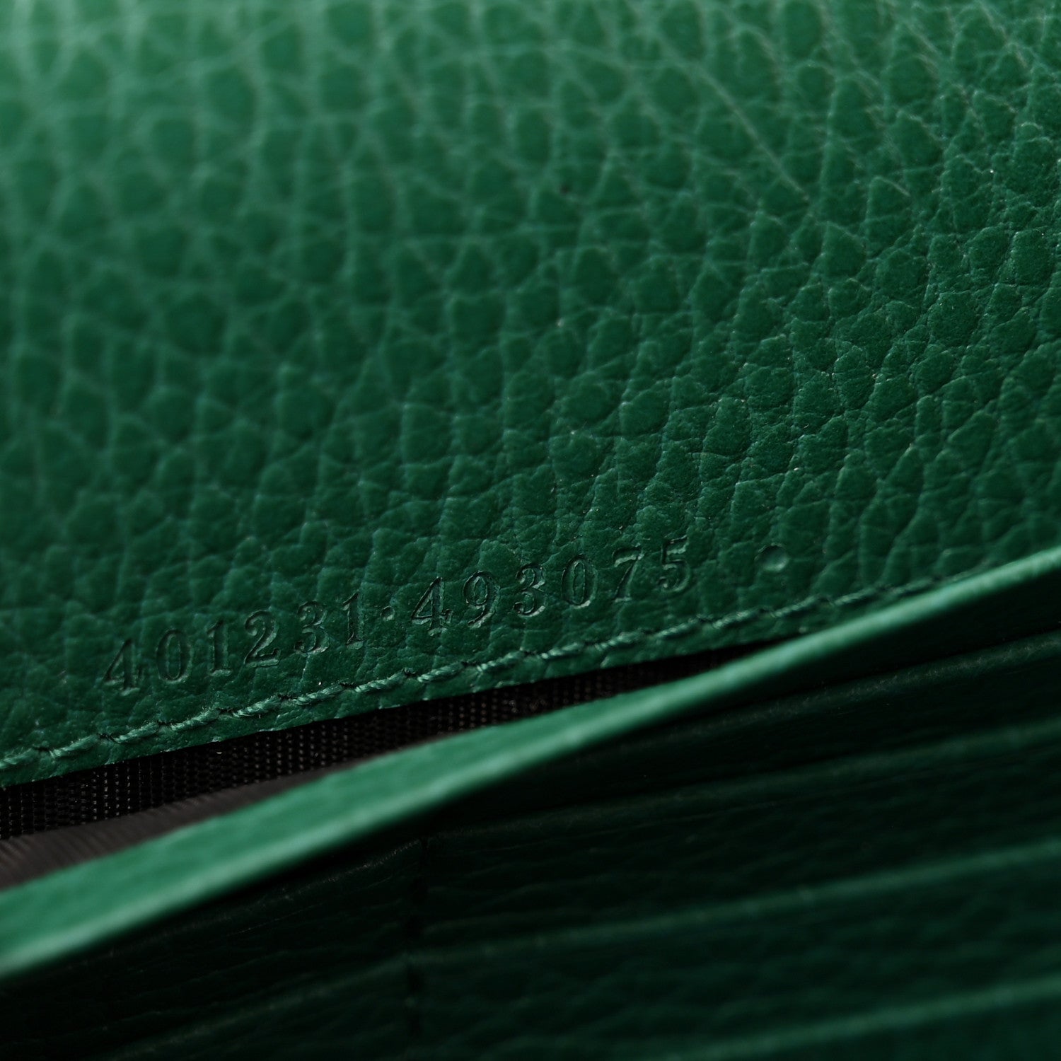 Gucci Calfskin Mini Dionysus Chain Wallet Emerald 7 of 9