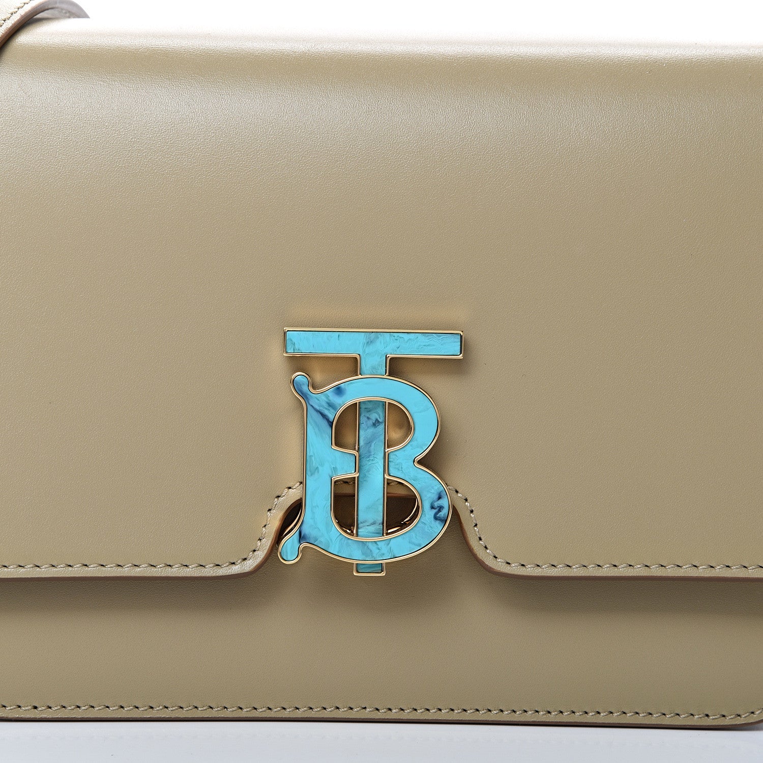 Burberry Calfskin Small TB Bag Honey 6 of 9