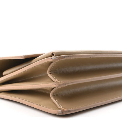 Saint Laurent Calfskin Medium Monogram Sunset Dark Beige 9 of 10