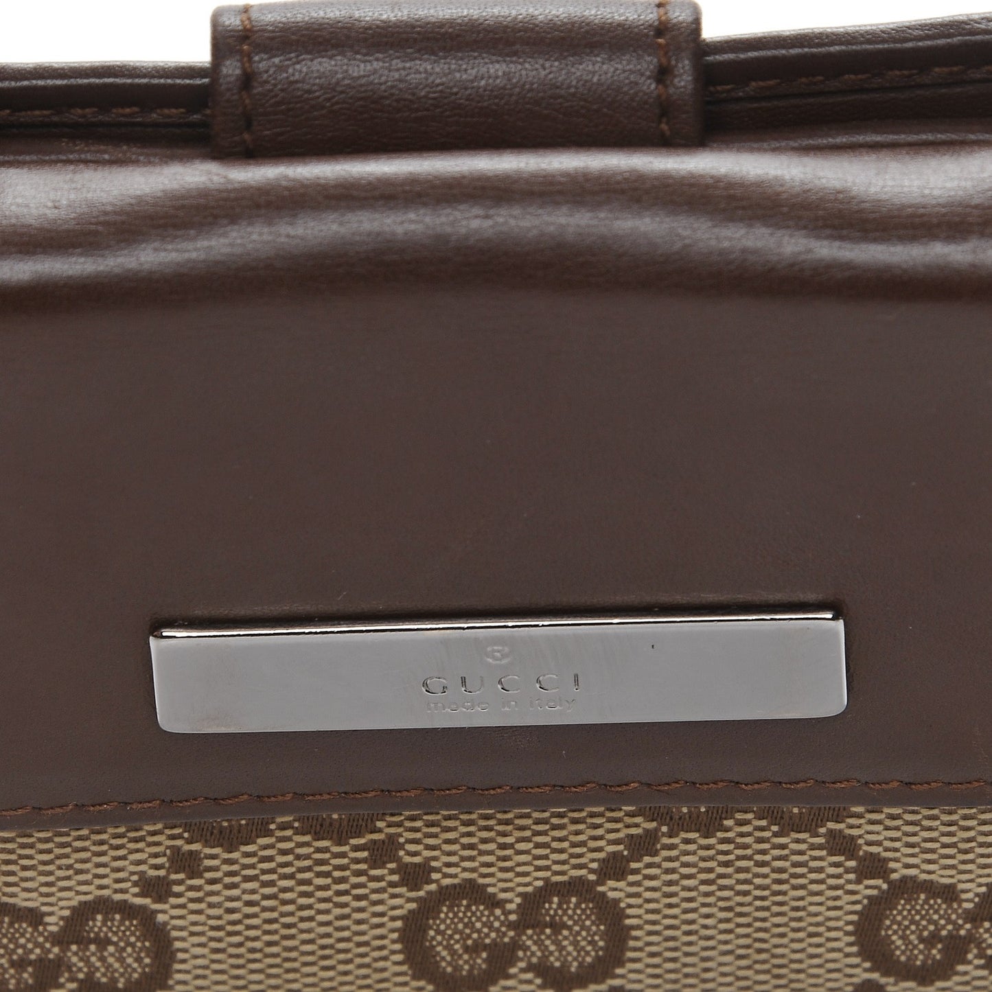 Monogram Compact Wallet Dark Brown