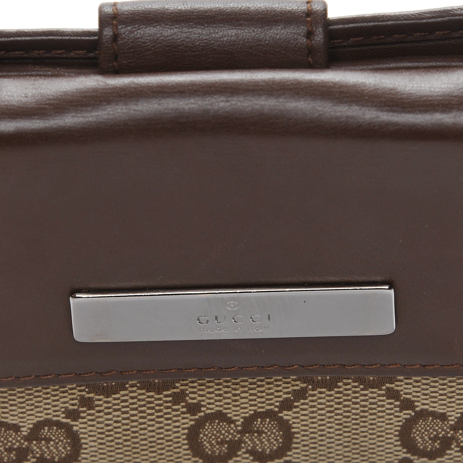 Gucci Monogram Compact Wallet Dark Brown 8 of 8