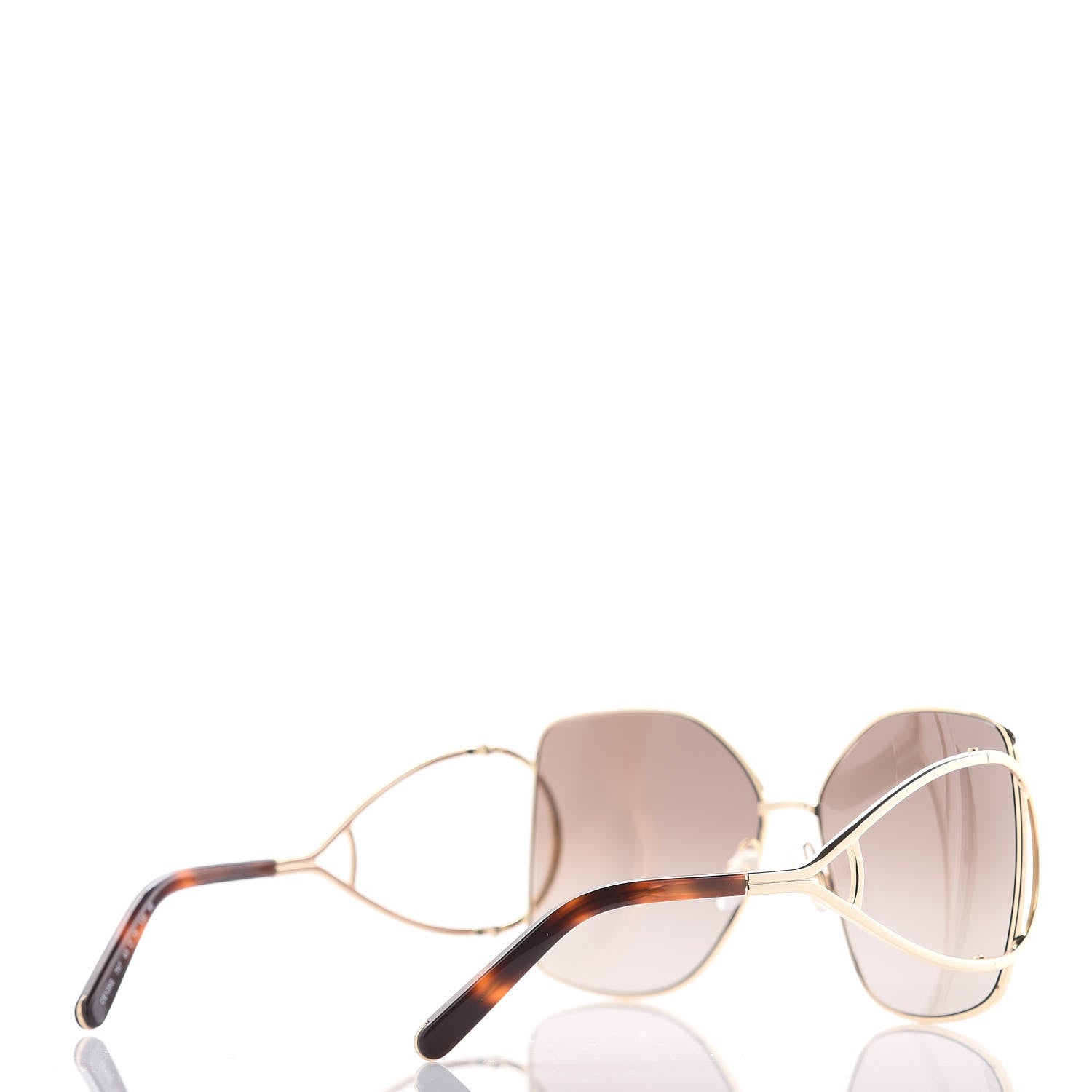 Chloe Jackson Oversized Square Sunglasses CE135S Gold 4 of 6