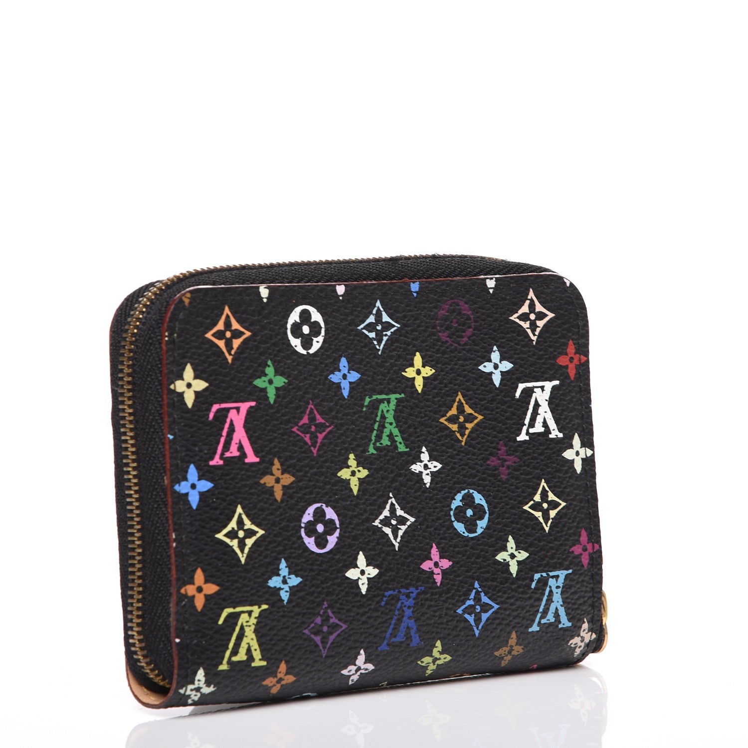 Louis Vuitton Monogram Multicolor Zippy Coin Purse Black 3 of 8