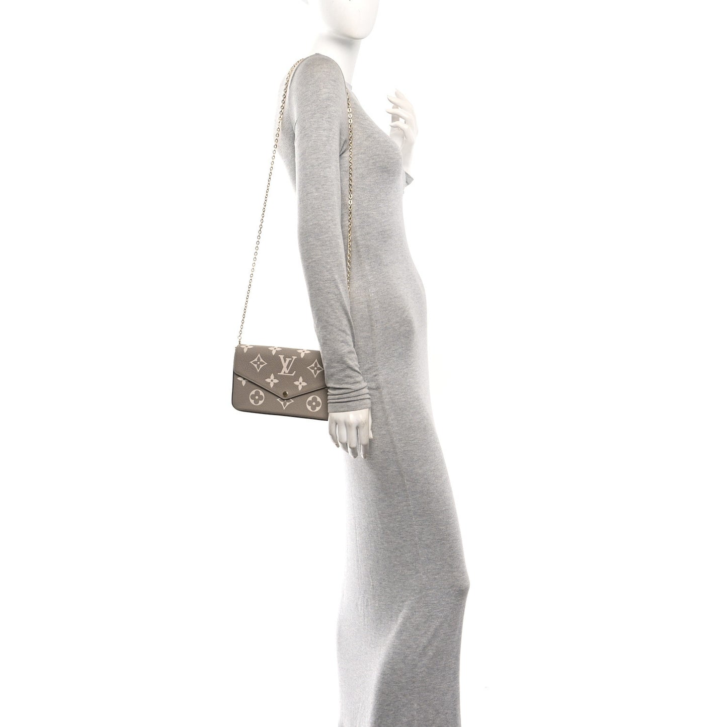 Empreinte Monogram Giant Felicie Pochette Tourterelle Creme