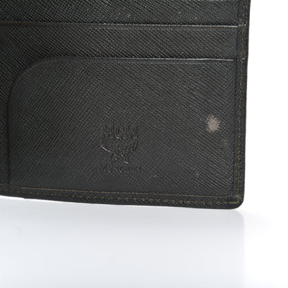 MCM Saffiano Bi-Fold Wallet Black 6 of 7