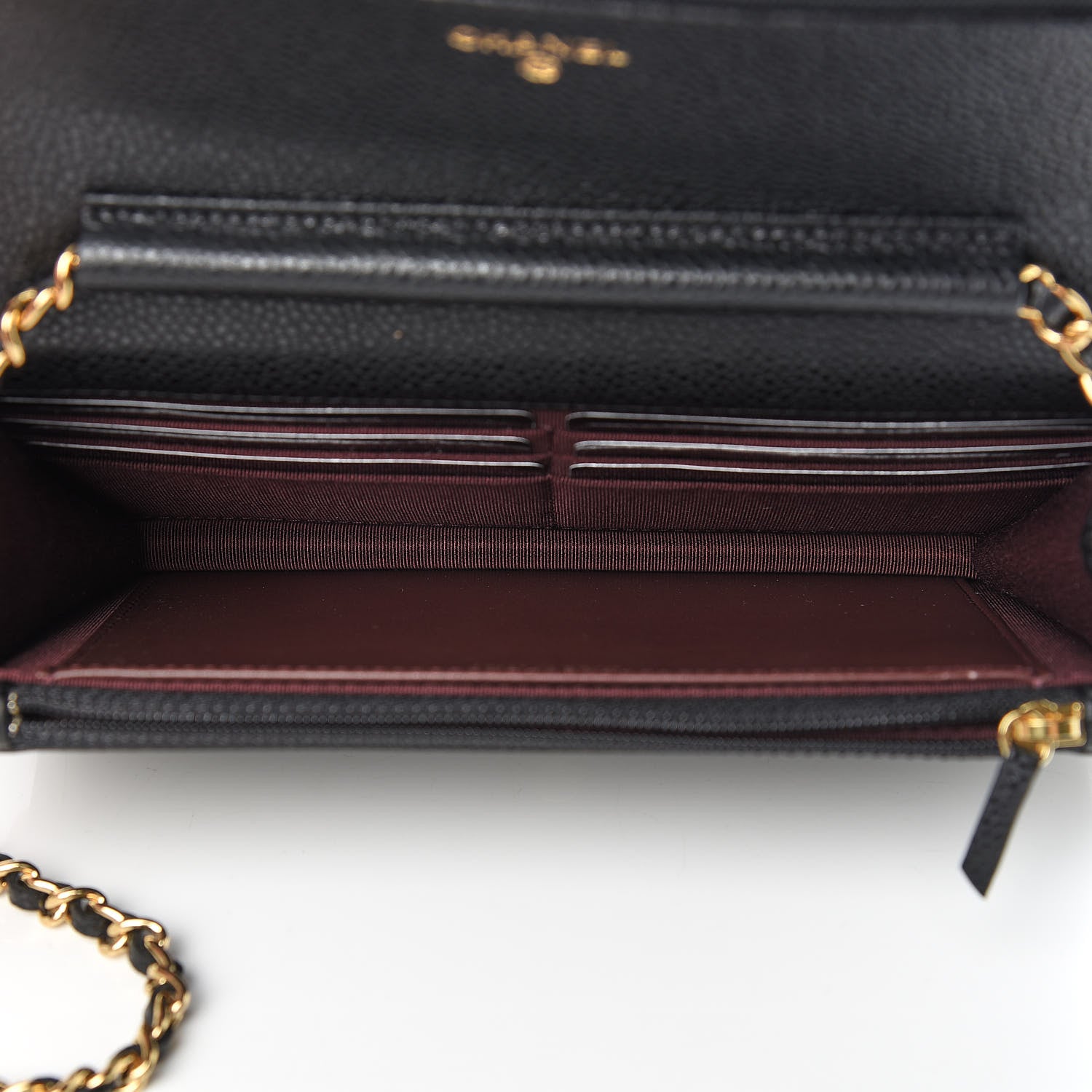 Chanel Caviar Quilted Wallet On Chain WOC Black 5 of 12