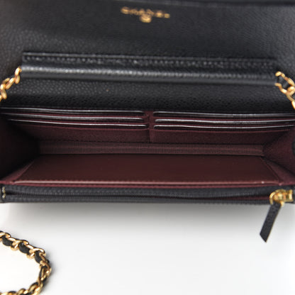 Chanel Caviar Quilted Wallet On Chain WOC Black 5 of 12