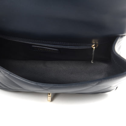 Chanel Lambskin Quilted Easy Carry Flap Navy 5 of 11