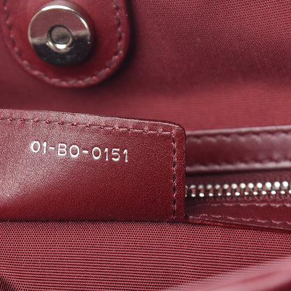 Christian Dior Coated Canvas Cannage Medium Panarea Tote Burgundy 7 of 15