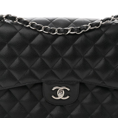 Chanel Caviar Quilted Jumbo Double Flap Black 8 of 10