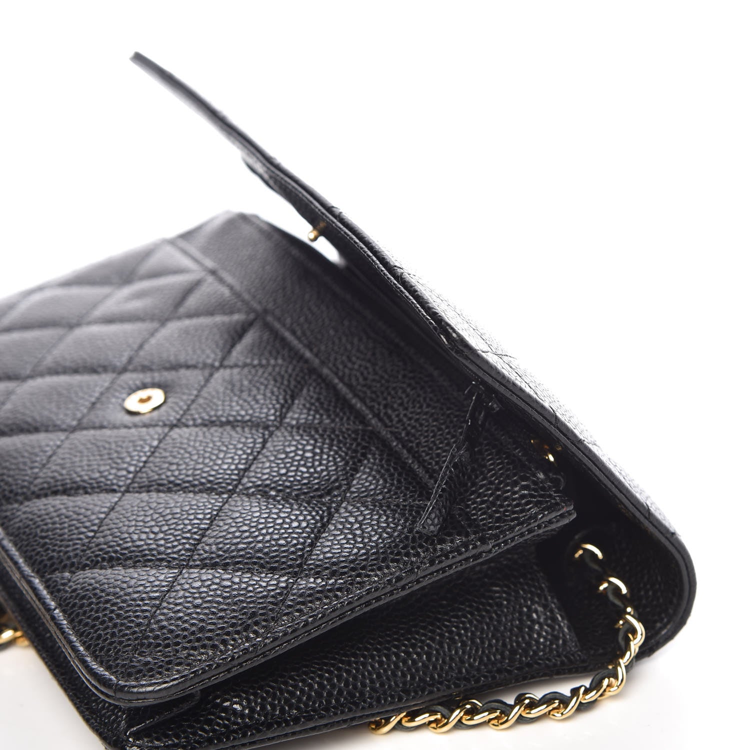 Chanel Caviar Quilted Wallet On Chain WOC Black 13 of 15