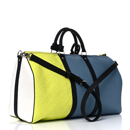 Louis Vuitton Taurillon Daybreak Keepall Bandouliere 50B Yellow 2 of 7